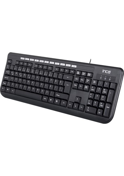 Inca IK-254QU Kablolu Q-USB Multimedya Black Laser Prınt Klavye (Kablo 1.5mt Uzunluk)