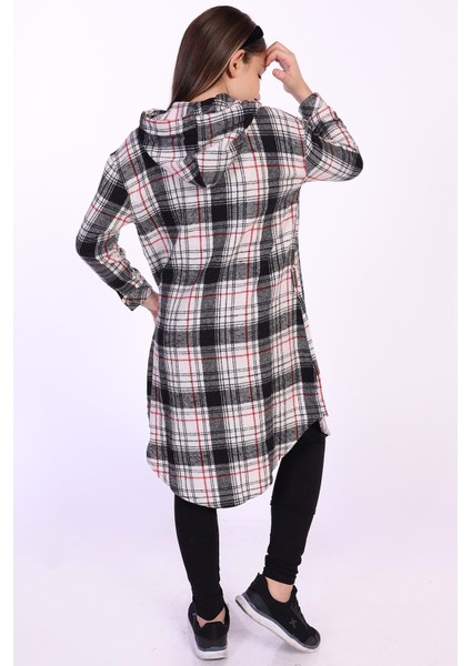 Toontoy Kız Çocuk Kapüşonlu Oduncu Gömlek modelleri