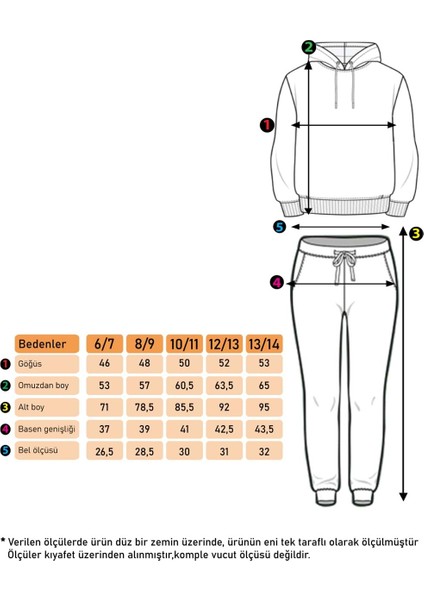 Toontoy Kız Çocuk Cep Detaylı Baskılı Eşofman Takımı modelleri