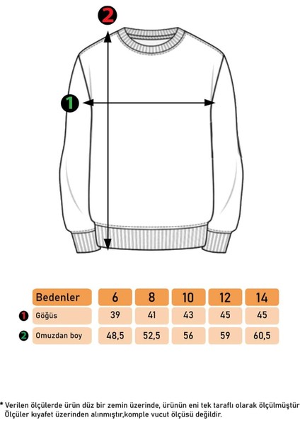 Toontoy Kız Çocuk Kar Taneli Kurabiye Baskılı Sweatshirt modelleri