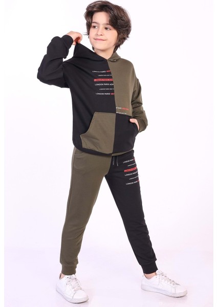 Toontoy Erkek Çocuk Kanguru Cepli Eşofman Takım