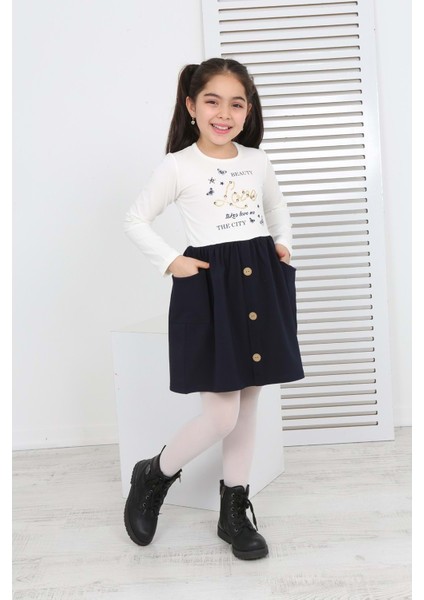 Toontoy Kız Çocuk Beauty Love Baskılı Elbise fiyatları