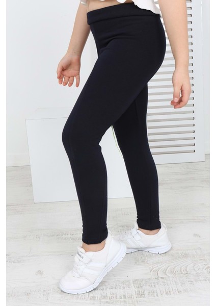 Toontoy Kız Çocuk Tek Yanı Cepli Tayt modelleri