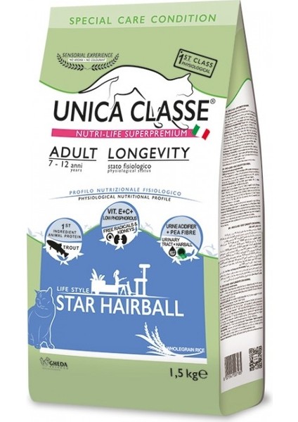 Star Hairball Balıklı Yetişkin Kedi Maması 1.5 kg