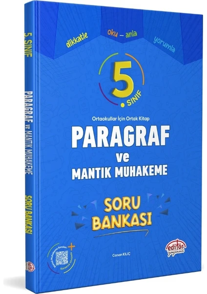 Editör Yayınları 5. Sınıf Paragraf ve Mantık Muhakeme Soru Bankası