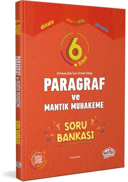 Editör Yayınları 6. Sınıf Paragraf ve Mantık Muhakeme Soru Bankası