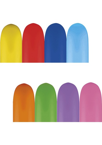 Balonevi, Karışık Renk, Sosis Balon 260, 100'LÜ Paket