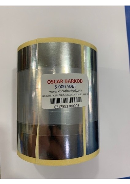 40 x 20 5 Li 5000 Lik Rulo Silver Kuşe