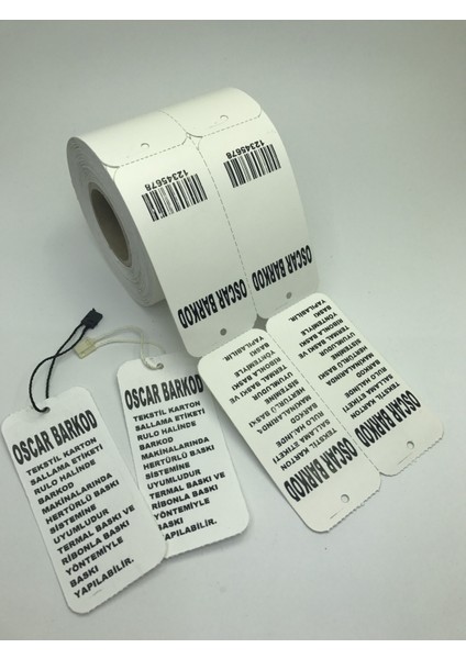 Karton Sallama Tekstil Etiketi Boş 50X100 2 Li 500 Sarım fiyatları