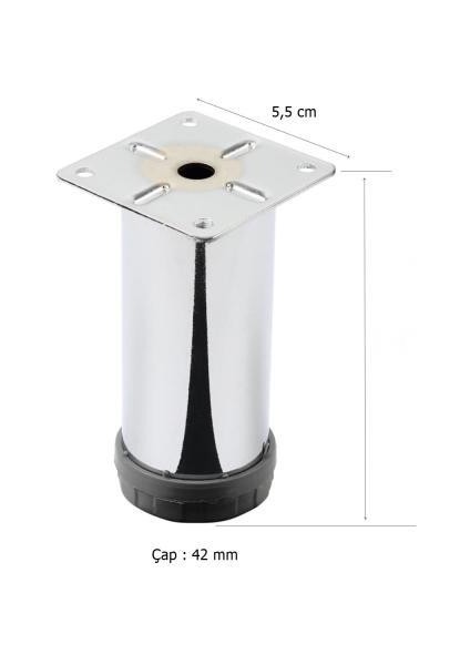 Metal Ayak Krom 42 mm 8 cm