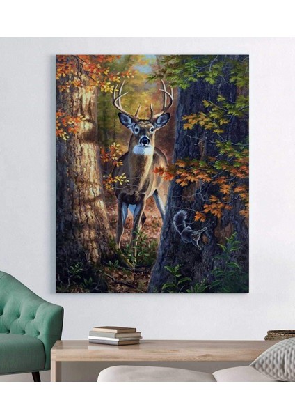 Geyik Resimli Kanvas Tablo fiyatları