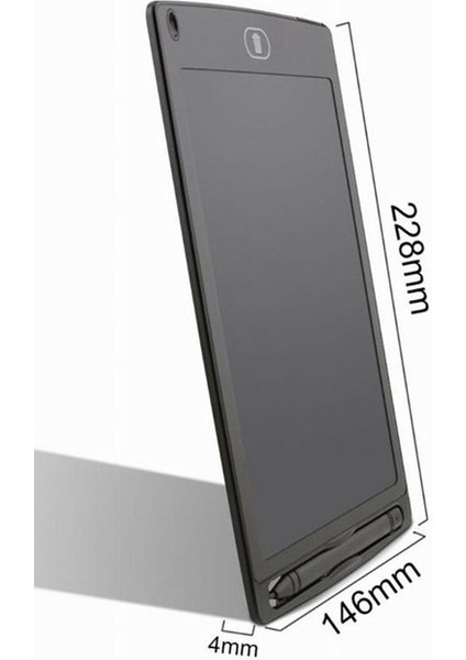 8.5" Dijital Kalemli Çizim Yazı Tahtası Grafik Tablet - Siyah