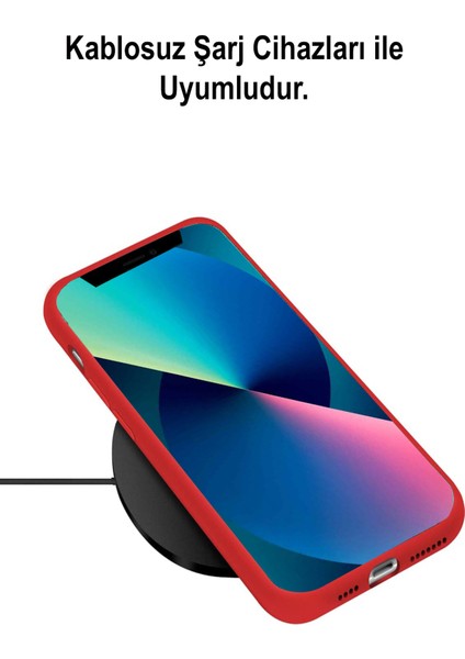 Caseworld Apple iPhone 13 Kapak Kamera Korumalı Içi Kadife Lansman Silikon Kılıf - Turuncu Turuncu