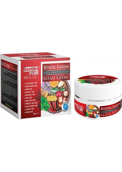 Bitkisel Karışım Masaj Kremi 100 ml