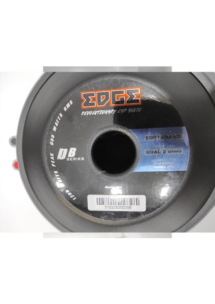 600 Rms 30 cm Subwoofer Çift Bobin EDB12D2