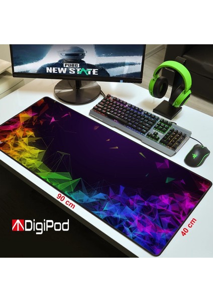 90X40 XXL Büyük Kaymaz Taban Mouse Pad 4 mm fırsatları