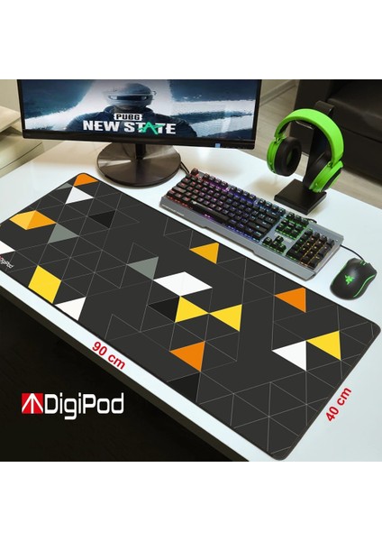 90X40 XXL Büyük Kaymaz Taban Mouse Pad 4 mm