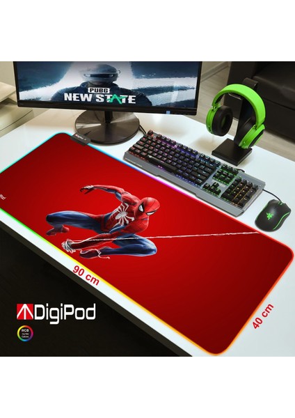 RGB RGB 90X40 XXL RGB Kaymaz Taban Mouse Pad 4 mm