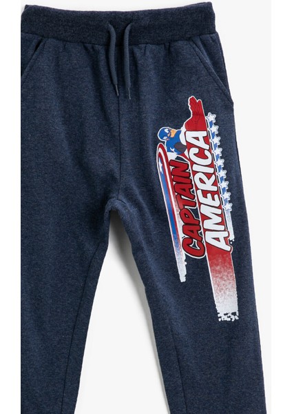 Captain America Avengers Lisanslı Baskılı Eşofman Altı modelleri