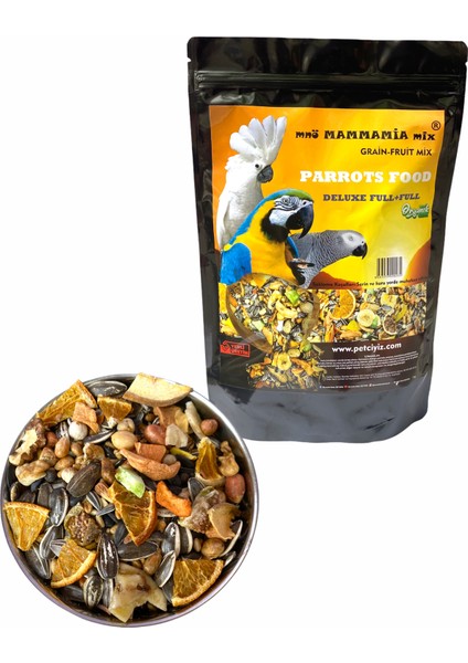 mnö MAMMAMİA mix Jako,kakadu,macav Yemi Parrot-Food Deluxe 1 kg