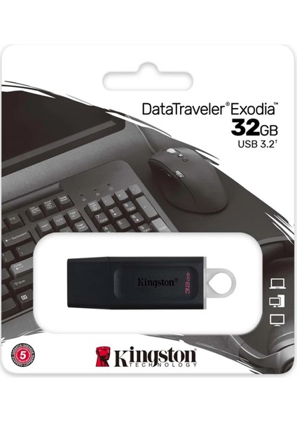 DTX-32GB 32GB Usb3.2 Gen 1 Datatraveler Exodia (Black + White) Flash Bellek