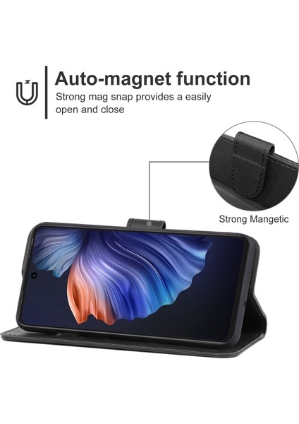 Tecno Camon 17 Pro Siyah Deri Telefon Kılıfı (Yurt Dışından) fiyatları