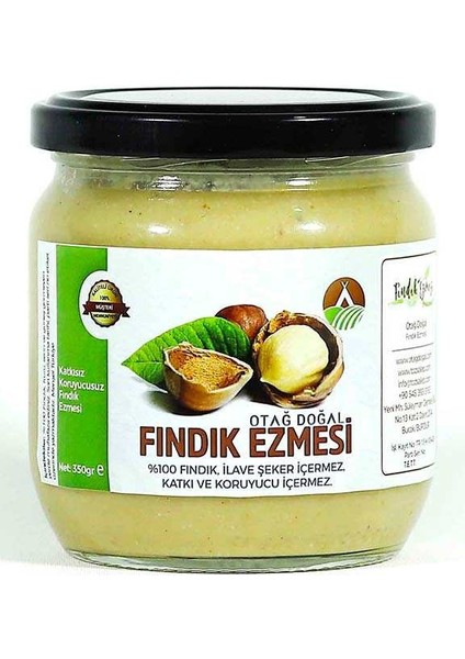 Katkısız Fındık Ezmesi 350GR