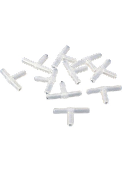 Akvaryum Hortumu Bağlantı Üçlü Hava Ayırıcı '' T '' - 5 Adet