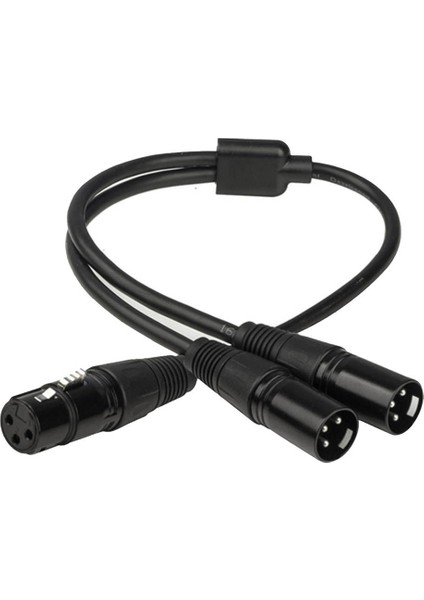3 Pin Xlr Fiş Y Splitter Kablo Adaptörü Kablosu (Yurt Dışından)