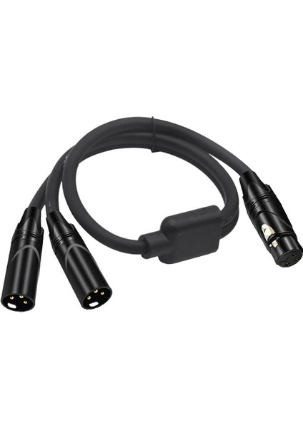 3 Pin Xlr Fiş Y Splitter Kablo Adaptörü Kablosu (Yurt Dışından)