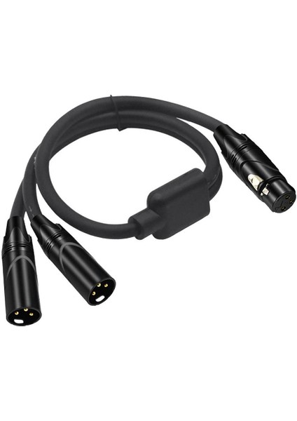 3 Pin Xlr Fiş Y Splitter Kablo Adaptörü Kablosu (Yurt Dışından)