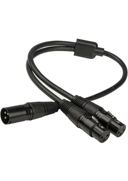 3 Pin Xlr Mikrofon Kablosu Ses Siyah (Yurt Dışından)