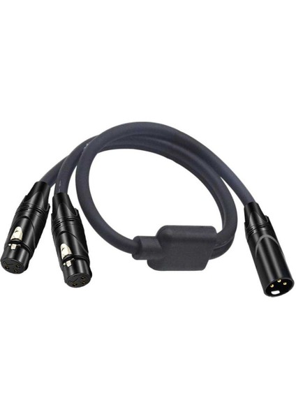 3 Pin Xlr Mikrofon Kablosu Ses Siyah (Yurt Dışından)