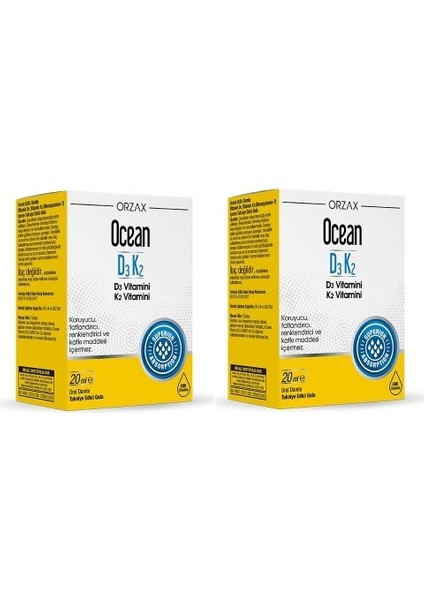 Ocean D3K2 20 ml Damla / 400 Doz* 2 Adet