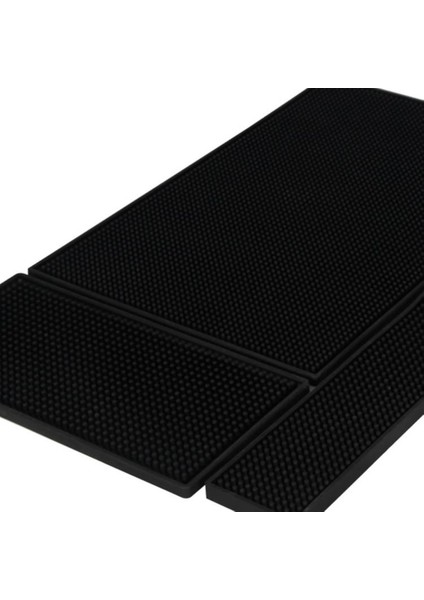Kaymaz Mat Isıya Dayanıklı Kurutma Ped Yemek Lavabo Kahve Kokteyl Için Yemek Barmen Barlar Servis Damla Yalıtım Mutfak Yemek Masası (Siyah) 60X8 cm (Yurt Dışından)