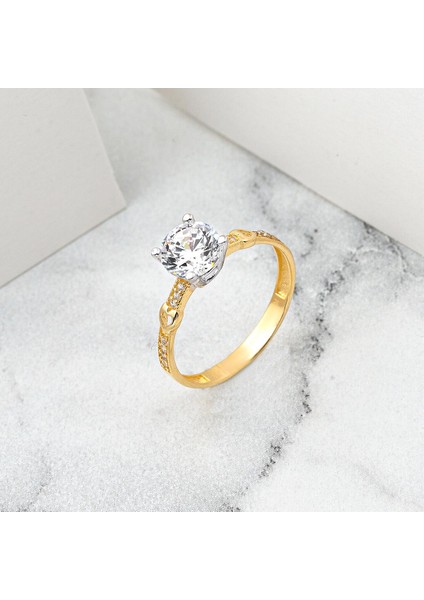 Kalpli Tektaş 14 Ayar Altın Yüzük fırsatları