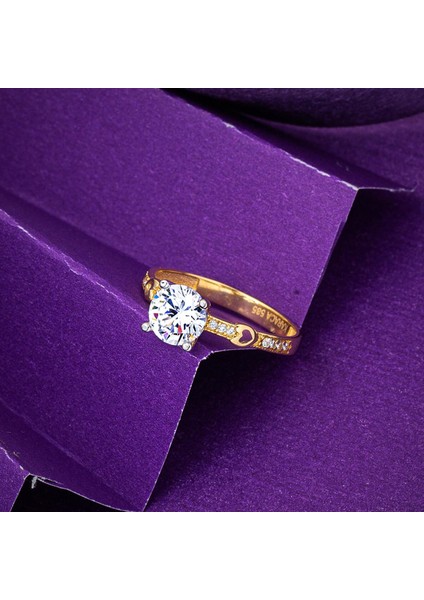 Kalpli Tektaş 14 Ayar Altın Yüzük indirimleri