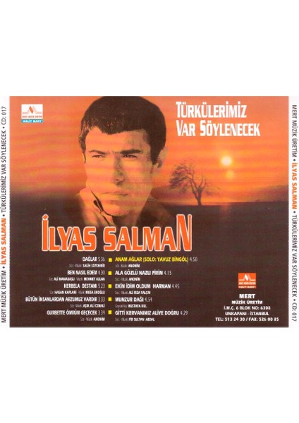 Ilyas Salman - Türkülerimiz Var Söylenecek CD