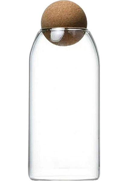 Mantarlı Cam Şişe Kavanoz 1600 ml (Yurt Dışından)