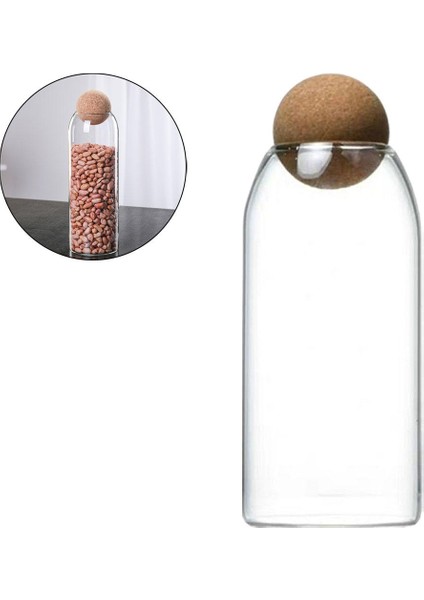 Mantarlı Cam Şişe Kavanoz 1600 ml (Yurt Dışından) fırsatları