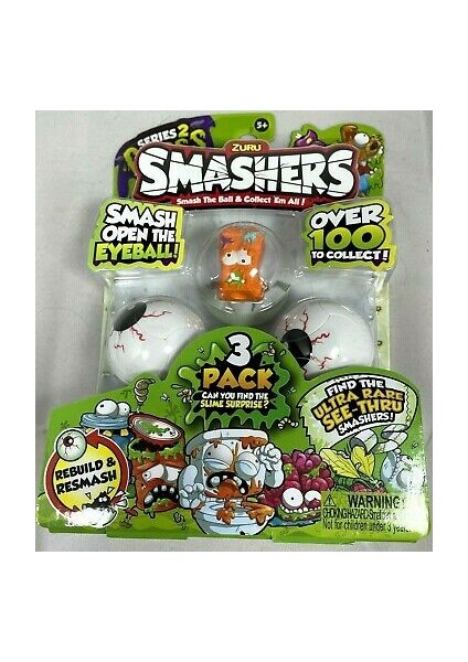 Smashers Series 2 Gross Mini Figure 3 Pack