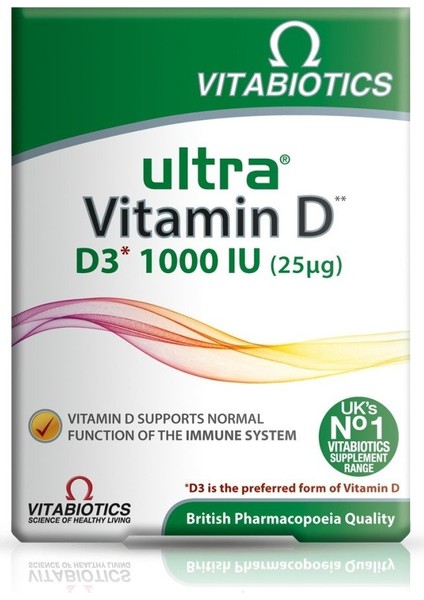 Ultra Vitamin D D3 1000 Iu 96 Tablets