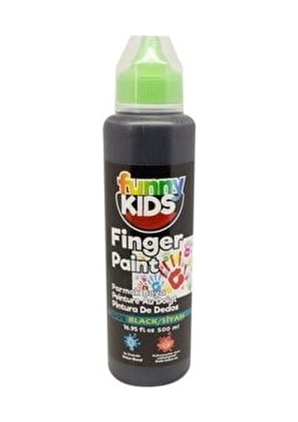 FUNNY KIDS SİYAH PARMAK BOYASI 500 ml