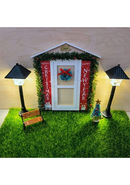5 Adet 1:12 Dıy Dollhouse Kapı Minyatür Mobilya Noel Ağacı Modeli Dekor (Yurt Dışından)