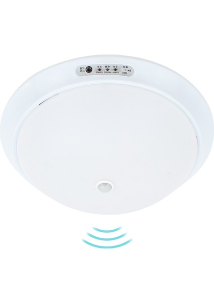 PM-7672 95MM Beyaz 24 Ledli Şarjlı Işığa Duyarlı - Hareket Sensörlü Tavan Lambası