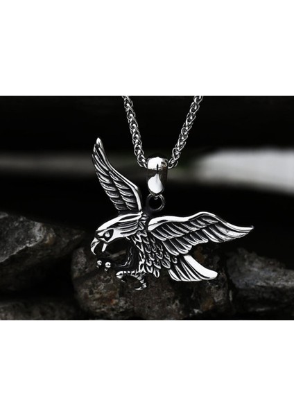 Daisyshop Paslanmaz Çelik Kartal Kolye