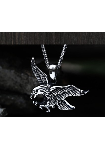 Daisyshop Paslanmaz Çelik Kartal Kolye