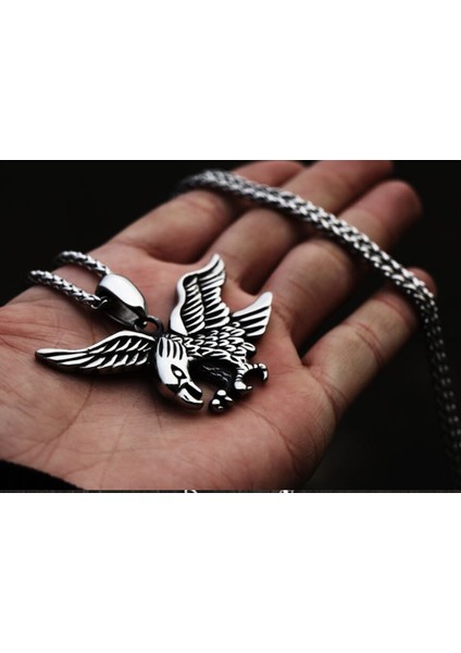Daisyshop Paslanmaz Çelik Kartal Kolye