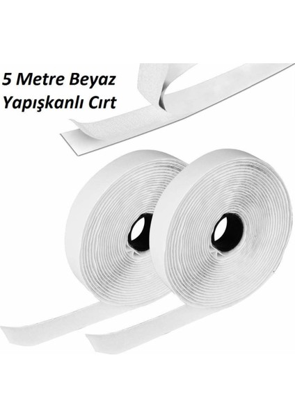 Arkası Yapışkanlı Cırt Bant 2 Cm*5 Metre Beyaz