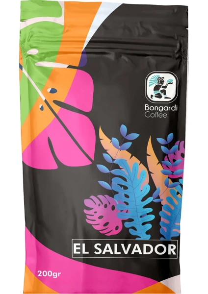 Bongardi Coffee El Salvador Yöresel Filtre Kahve 200 gr Öğütülmüş !  Filtre Kahve Makinesi Demleme Seti Için Uyumlu !